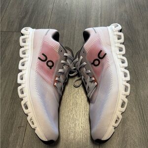 On Cloud 6 Push White Lavender Red 3MF10053026 Running Sneaker Men's Size 14 New